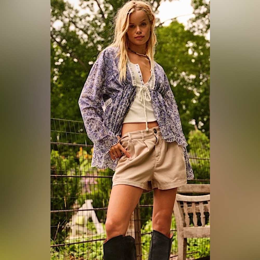 NWT Free People Billie Chino Shorts